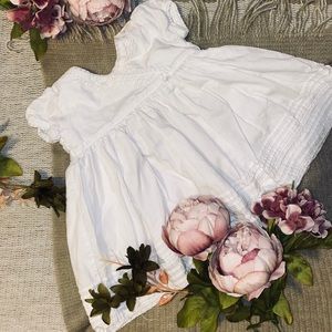 White baby girl dress